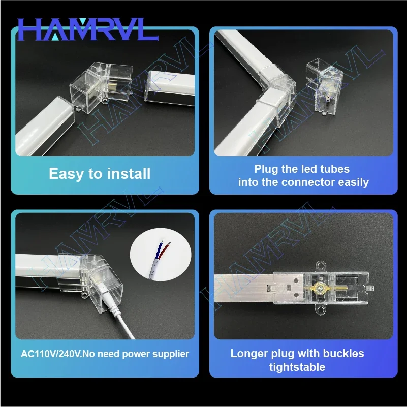 Hexagon LED lighting for Garage Barbecue Shop Barbershop Gym Bar Car Detailing Showroom 4S Workshop Ceiling Light Honeycomb Tube-2
