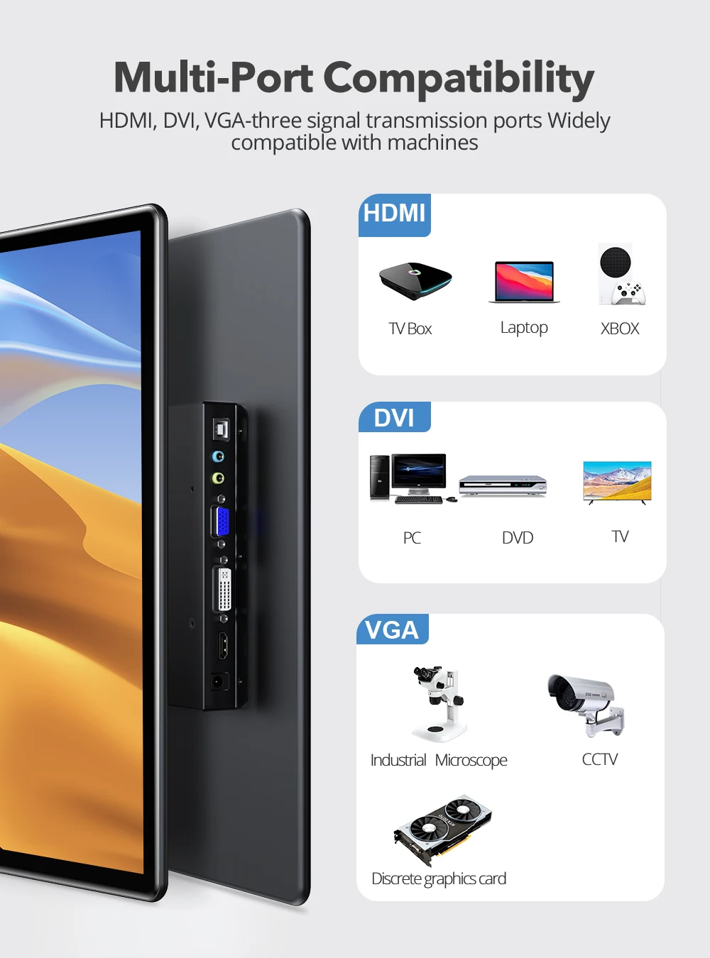 UPERFECT 15.6 Portable Monitors 1080P Touch screen Gaming displays 60Hz IPS monitors For PS5/4/3 Switch Laptop PC Mac Xbox-2