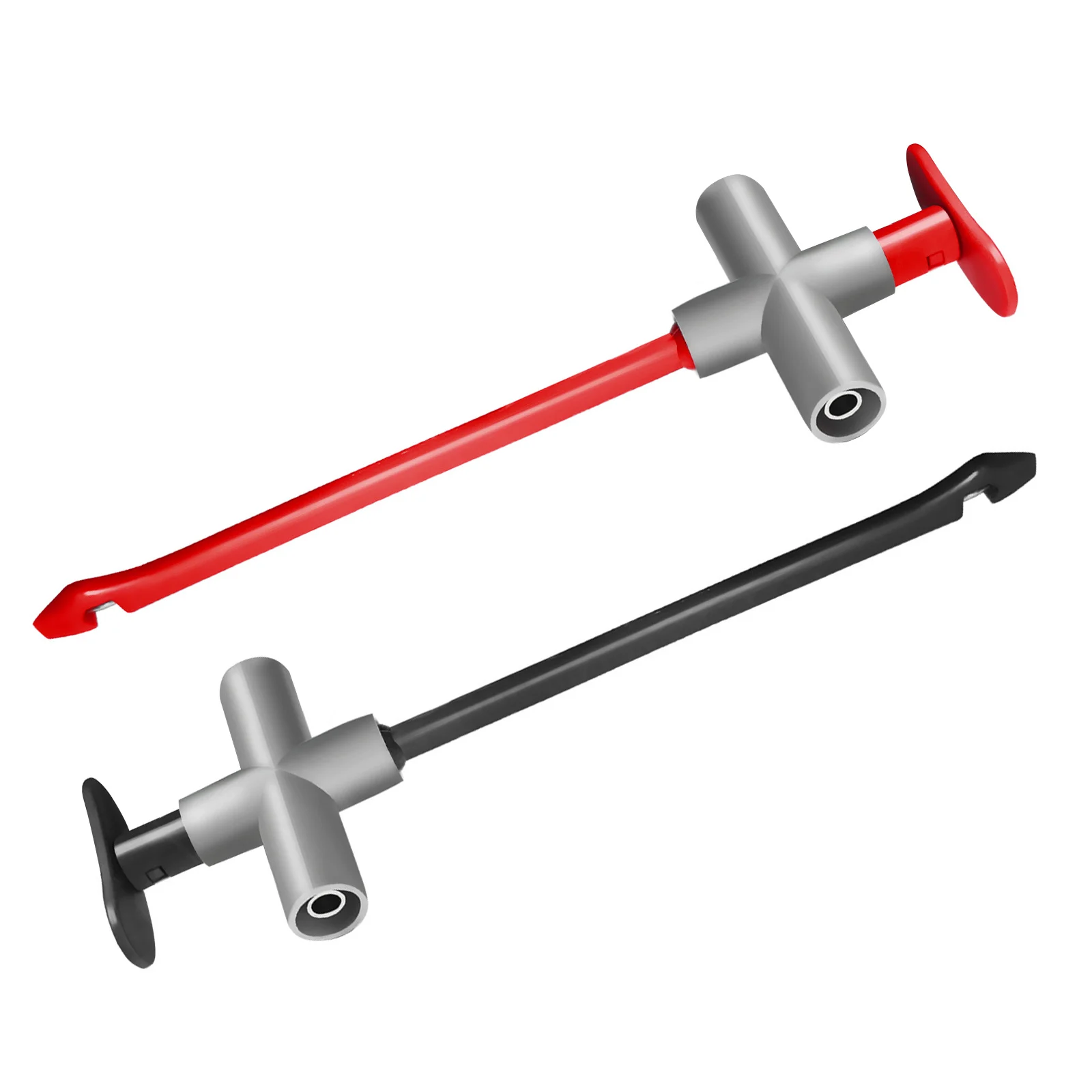 Cleqee P5010 2PCS Insulated Test Hook Clip Non-Destructive Puncture Probe Built-in Spring Compatiable with 4mm Banana Plug-4