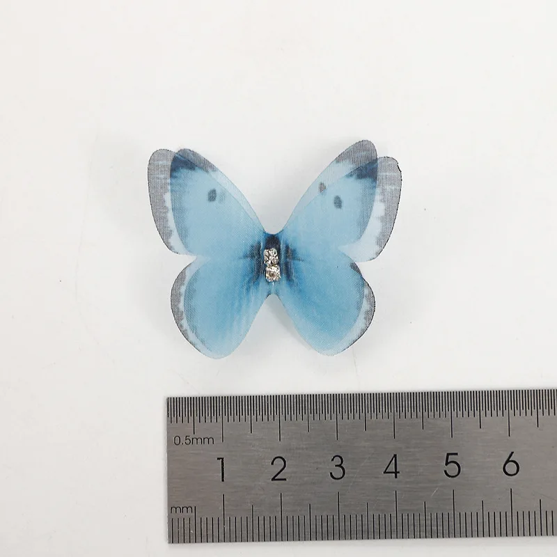 5PCS New Cute Princess Mesh Double-layer Butterfly Lovely Girls Hairpins Children Headwear Hairgrip Hair Clips Hair Accessories-6