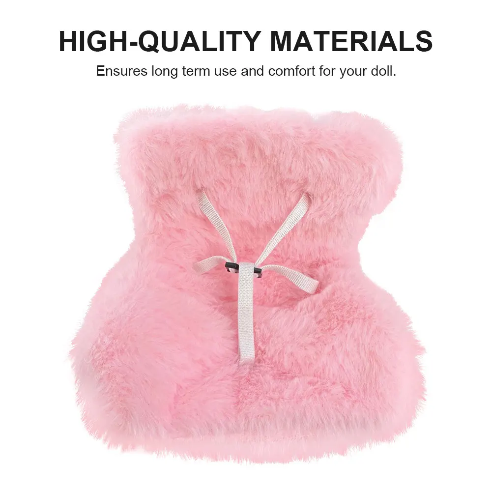 15-17cm Labubu Doll Carseat All Doll Safety Seat Accessories Cute Dolls Car Air Outlet Decoration High-Grade Auto Interior Gifts-5