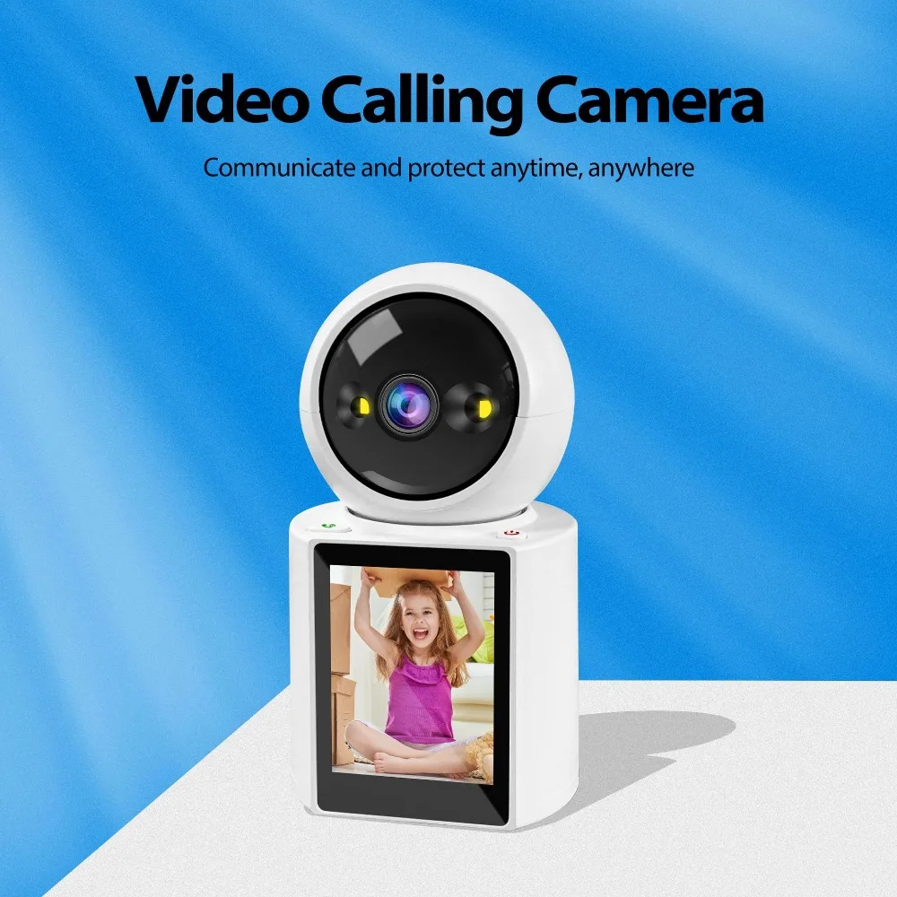 Dual Screen Camera: One Click Call, 4K 6MP WiFi Camera with AI Human Detection, Color Night Vision CCTV Video Surveillance-6