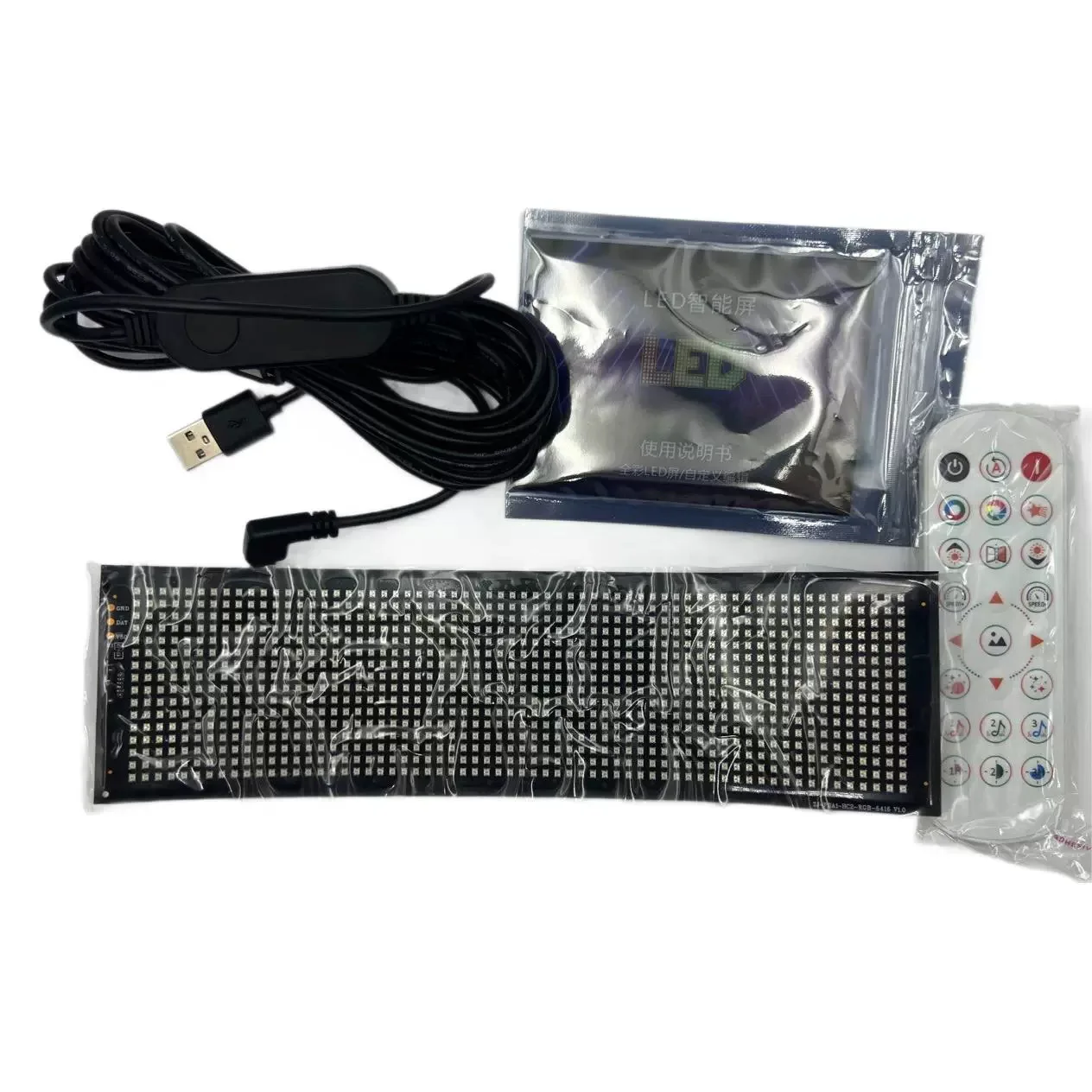 LED AD Devil Eye Display Pixel Panel Screen Message Scrolling Sign Board Ultra thin Soft Flexible Advertising Light Car Display-5