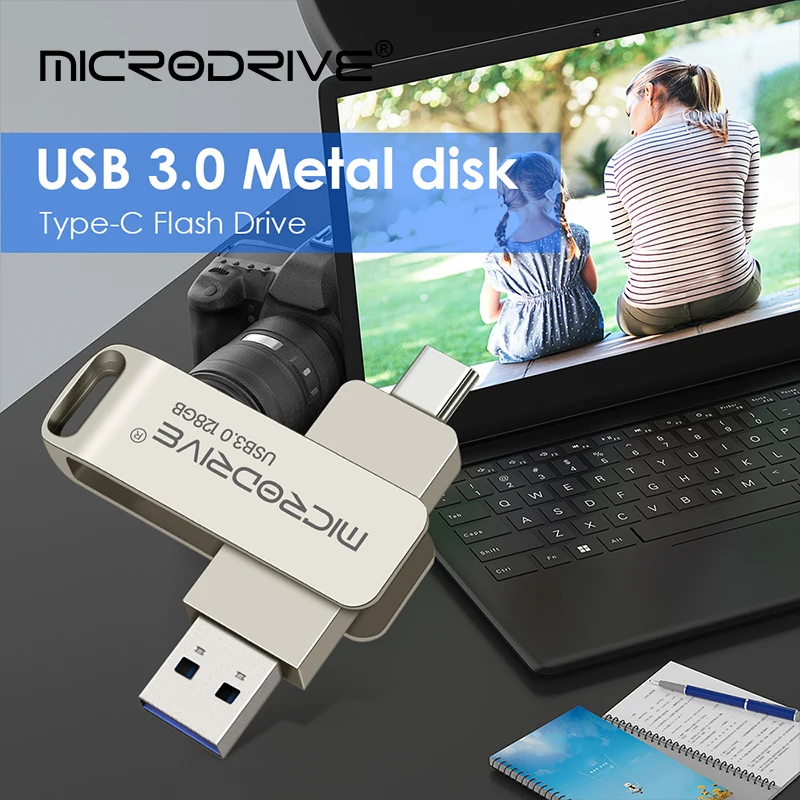 Type C Usb Flash Drives 3.0 128gb pendrive 64gb флэш-накопител stick Type-c Pen Drive for Phone PC gift-4