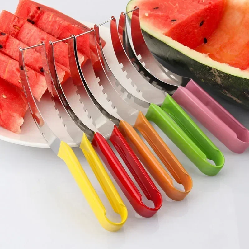 Stainless Steel Windmill Watermelon Cutter Artifact Salad Fruit Slicer Cutter Tool Watermelon Digger Kitchen Accessories Gadgets-2