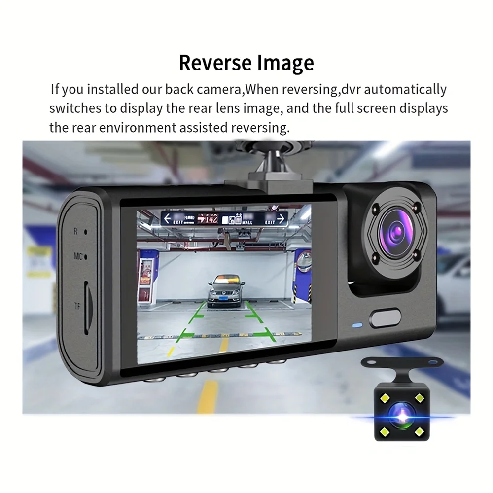 Dash Cam W/ IR Night Vision Loop Recording & 2