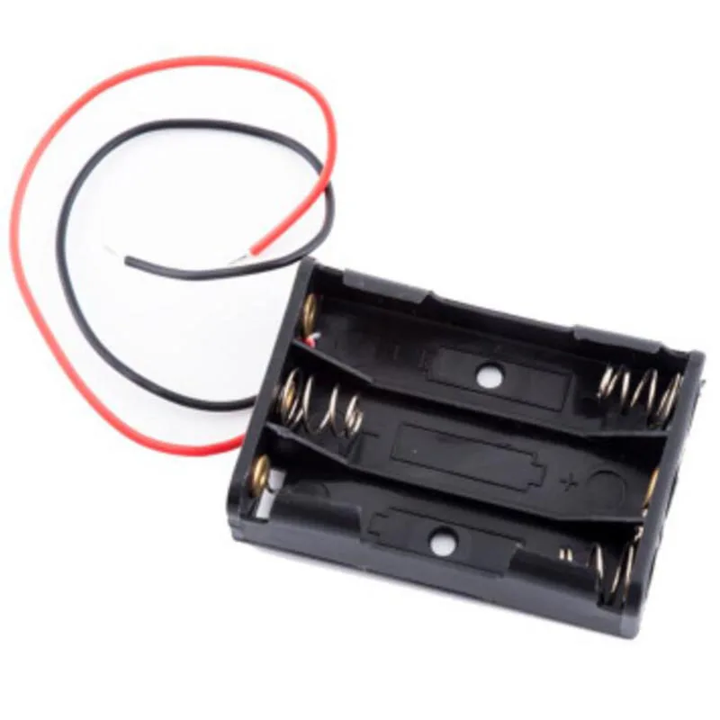 5pcs 1 2 3 4 Slots ports AA 2AA 3AA 4AA 1.5v 3v 4.5v 6v Size Power Battery Storage Case Box Holder 3Xaa 2xaa aa With Leads h-4