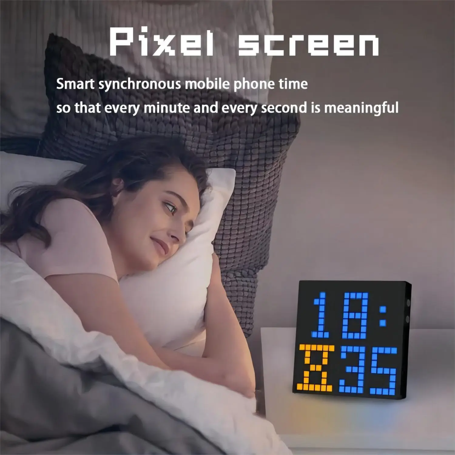 LED Pixel Matrix Bluetooth Smart Display 64x64 RGB Digital Lamp Panel DIY Art Display Gaming Anime Room Decor Frame APP Control-4