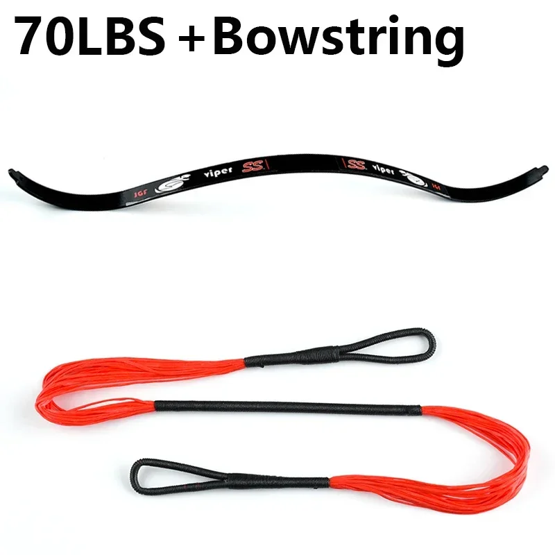 60/70 Pound Carbon Steel Bow Limb Shooting Fish Bow String 24 Strand 16.73 Inch Outdoor Hunting and Shooting Accessories-3