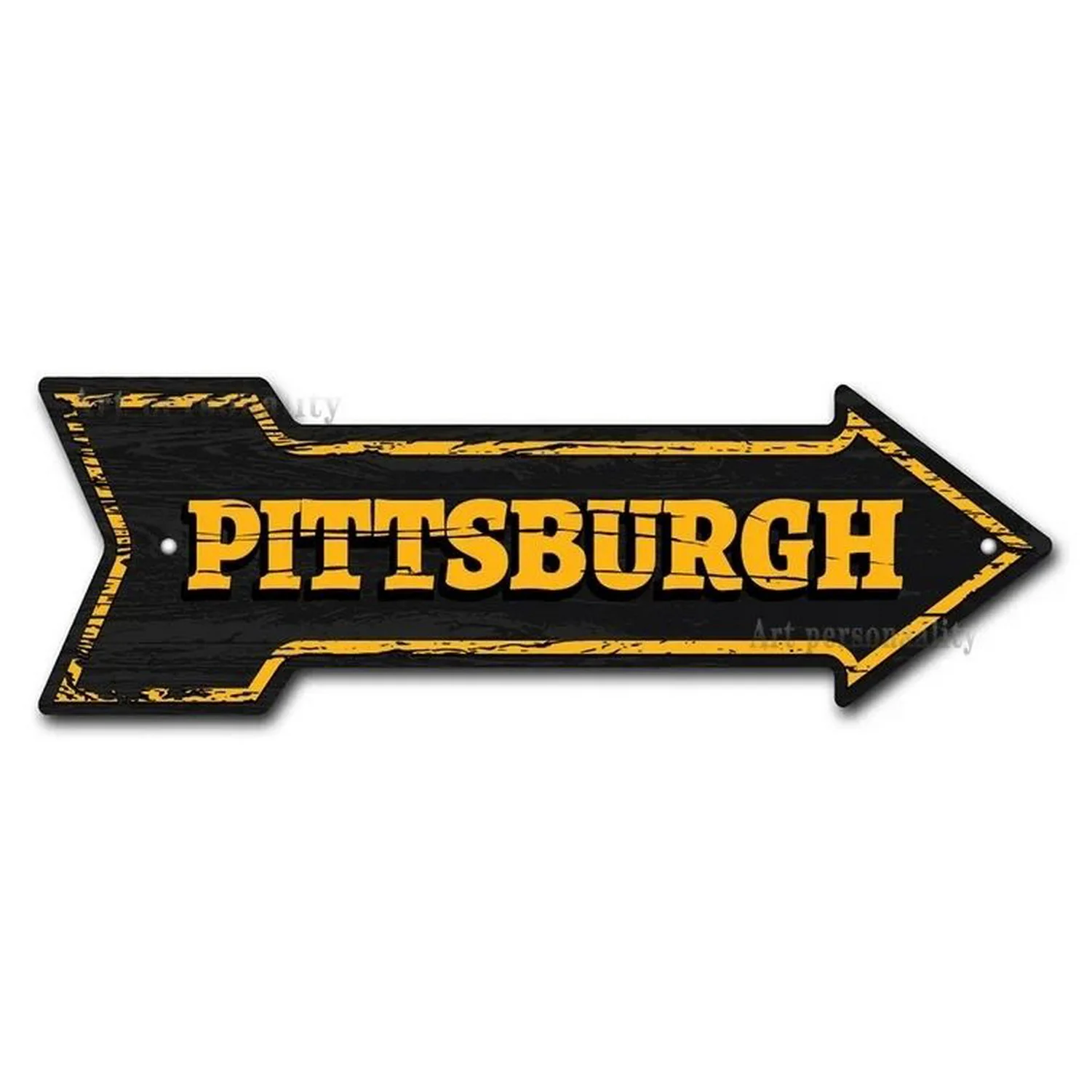 Retro Party BBQ Parking Metal Tin Signs Vintage Street Signs Retro Arrow Directional Signage Funny Tin Sign for Wall Decoration-3