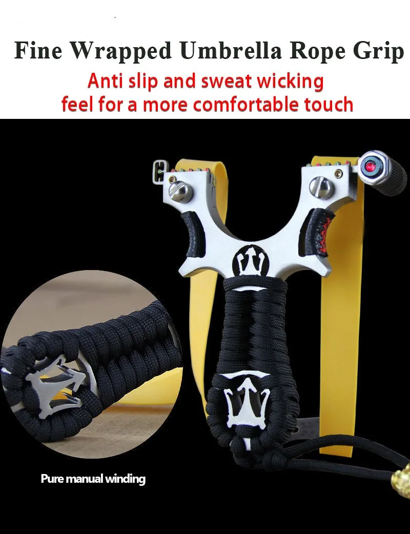Laser infrared slingshot High Quality Slingshot of Resin Flat Rubber Band Hunting Shooting Outdoor Catapult Hunting Slingshot-2