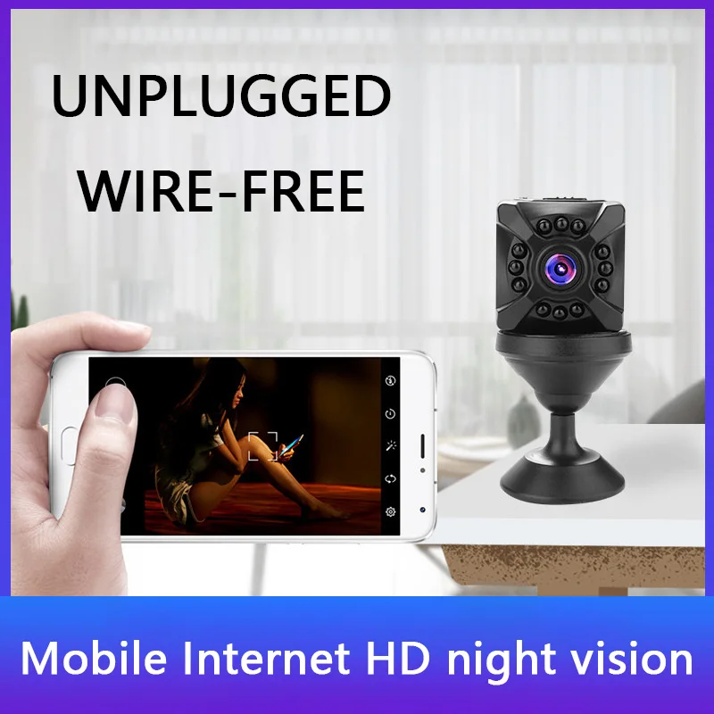 Xiaomi 4K Full Color HD Mini Camera Hotspot WiFi Remote Motion Detecting Surveillance Security Protection Rechargeable X5 Camera-4