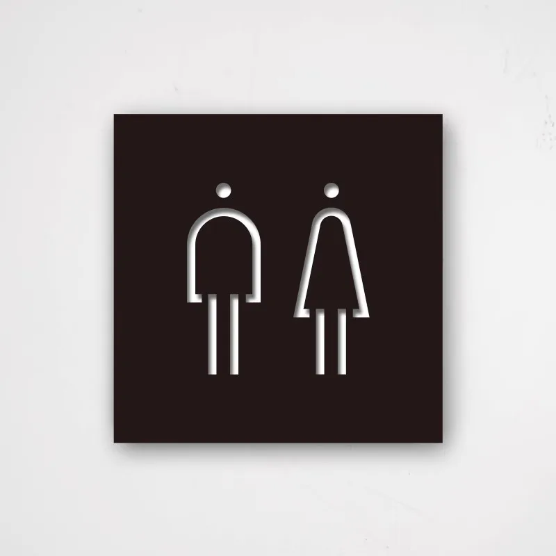 No Smoking Warm Reminder Sign Bathroom Signage Stickers Prohibited Entry Mother and Baby Lift Public Place Sign Mall Office Sign-3