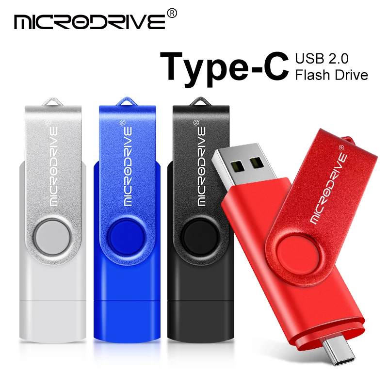 Metal OTG 2 IN 1 Type C pen drive 128GB usb memory stick 4GB 8GB 32GB 64GB 128GB cle usb cle usb flash drive memoria usb-2