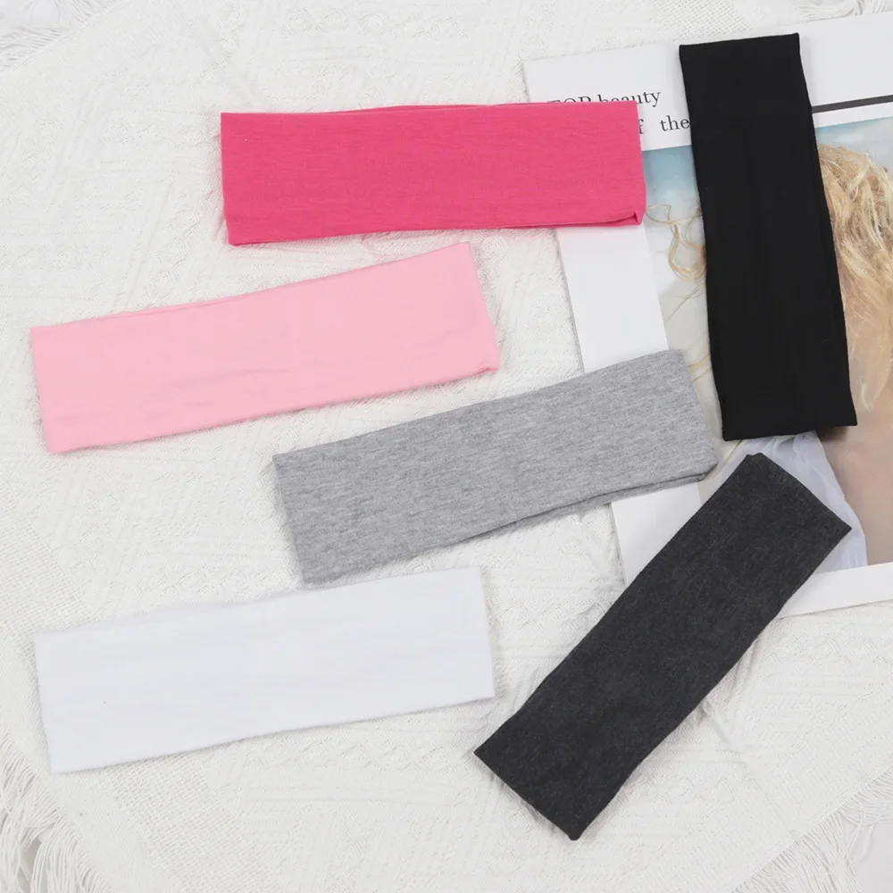 3pcs Elastic Solid Color Hair Bands for Women and Men Hairband Running Fitness Sports Yoga Headbands Girls Head Band Accessories-4