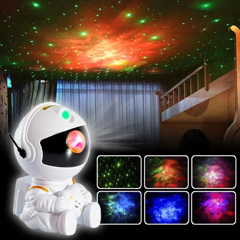 Galaxy Projector Led Night Light Star Projector Astronaut Projector Galaxy Light for Home Decorative Bedroom Children Kids Gift-3