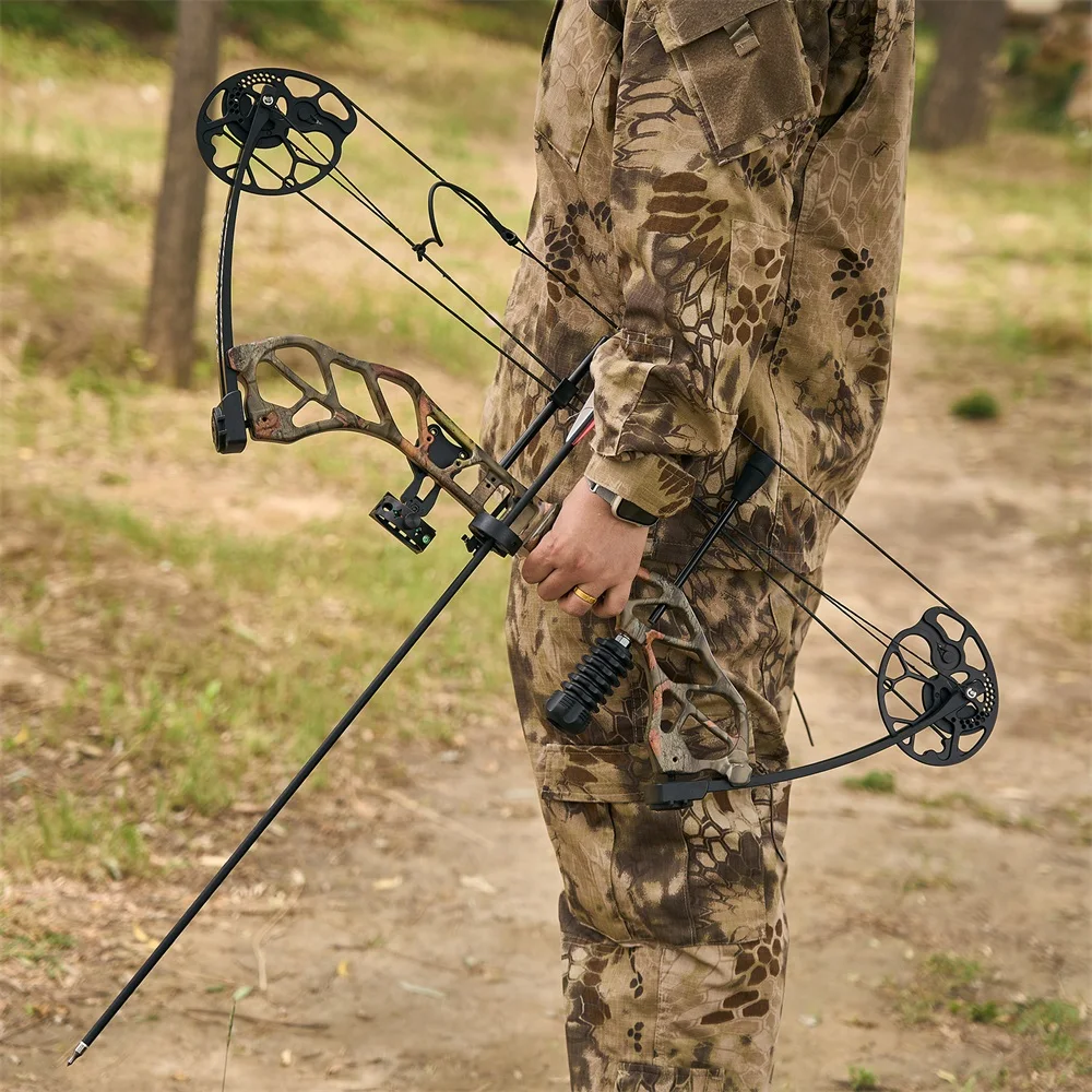 Compound Bow Archery Sets 19-70lbs Draw Weight Adjustable Shooting Right Hand Hunting Bows Adult Beginners Kit Up to IBO 320 Fps-5