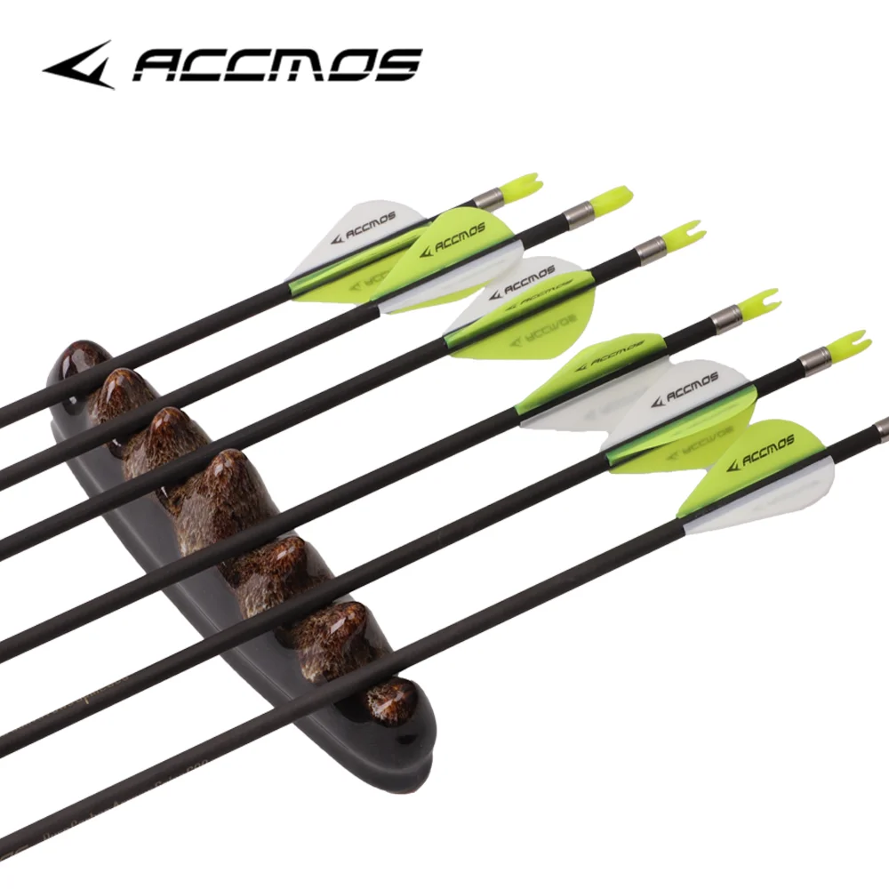 6/12/18PCs ID4.2 Pure Carbon Arrow Spine 700 800 900 1000 1100 1300 1500 1800 Shafts for Archery Hunting Recurve Compound Arrow-6