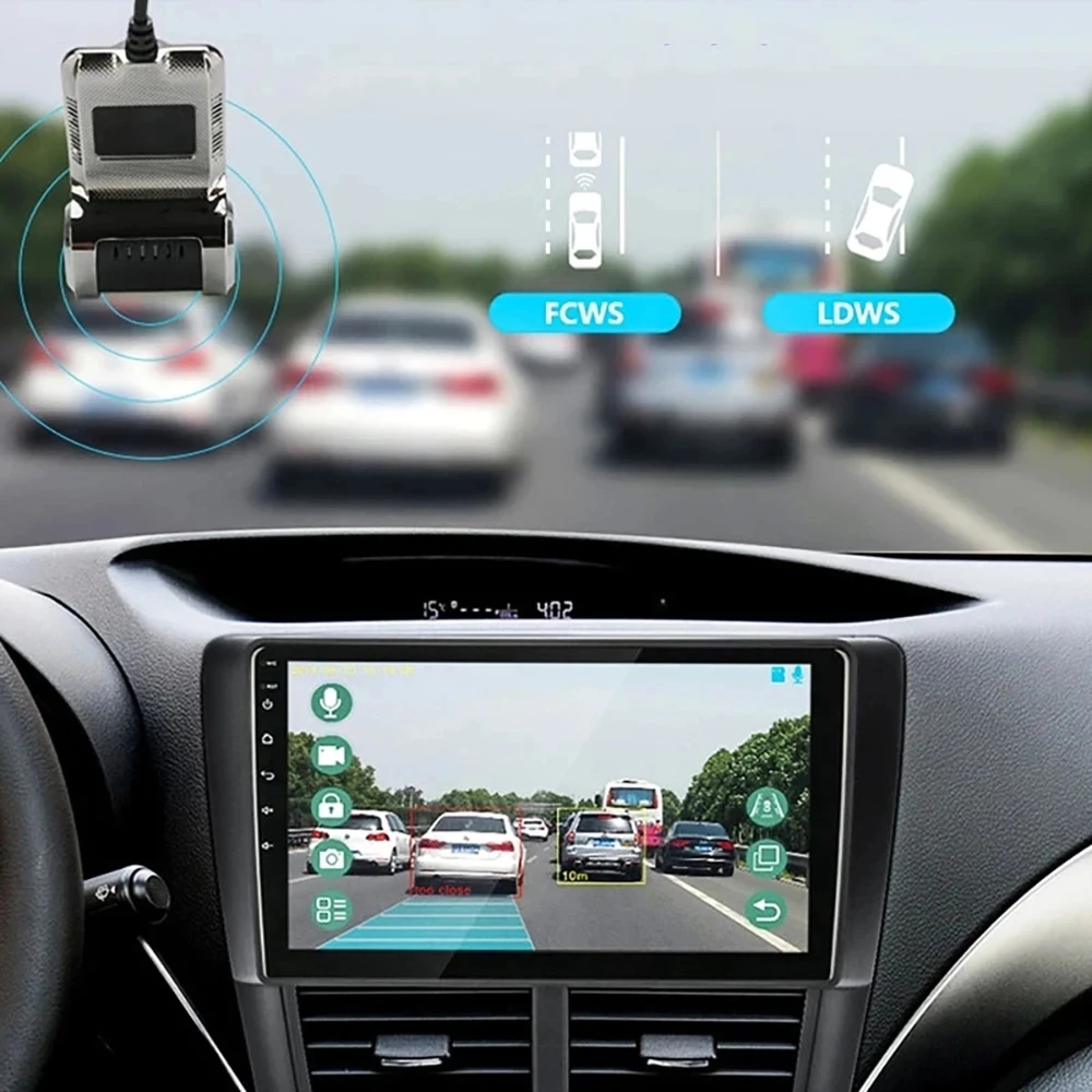 Car DVR ADAS LDWS Dash Cam Full HD 1080P Dash Cam For DVD Android Player Navigation Unit Auto Audio Voice Alarm Video Recording-2