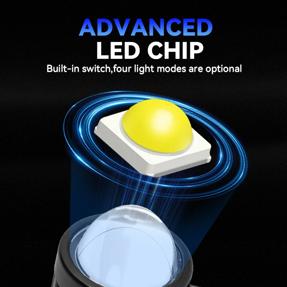 2pcs Motorcycle Led Headlight 12V High Bright Led Lights Lamp for Motorbike Moto Led Auxiliary Spotlights-4