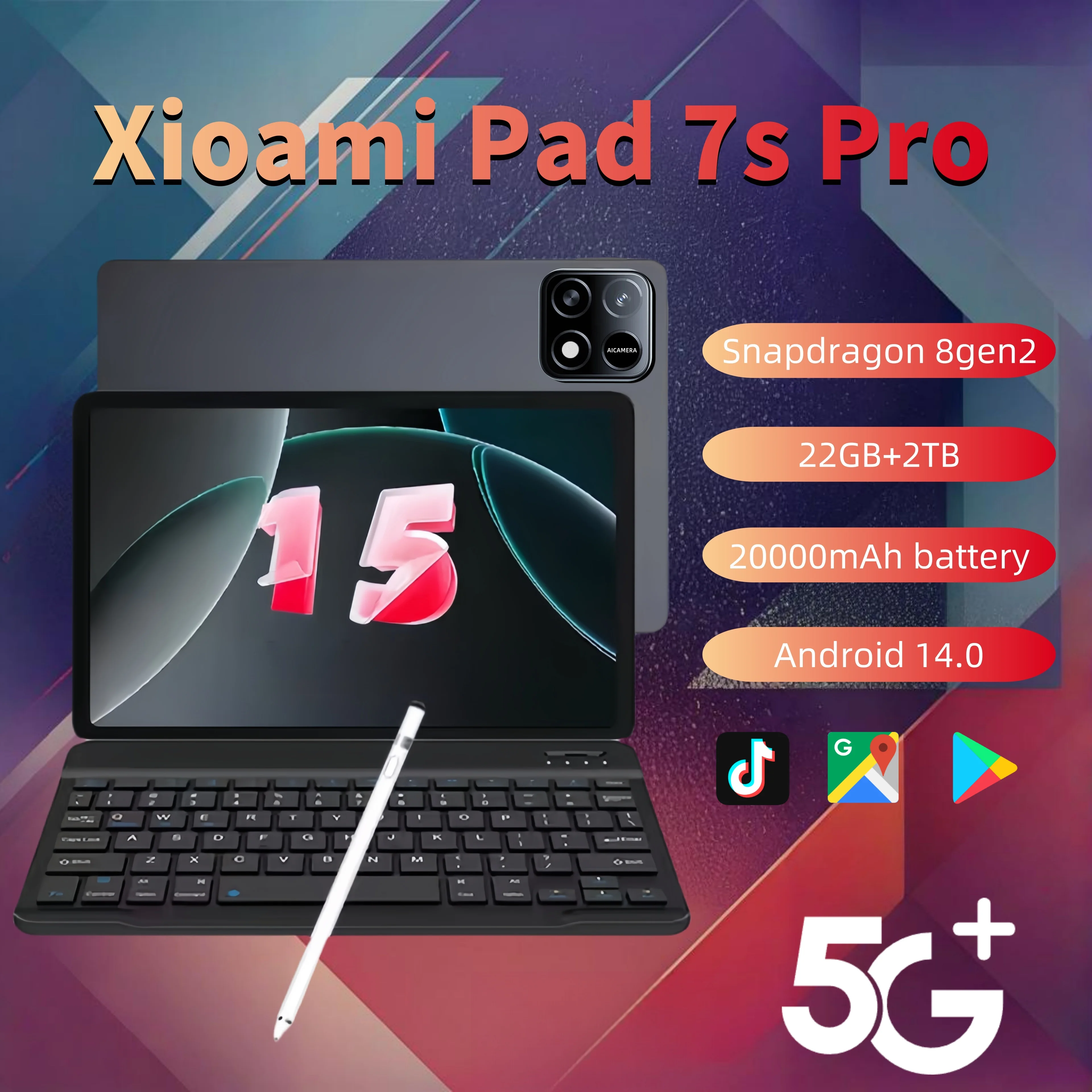 2025 NEW Original MI Pad 7 Pro Tablet 11inch Snapdrago 8gen2  HD 4K Android 14 22GB+2T 20000mAh 5G Dual SIM WiFi GPS Tablet PC