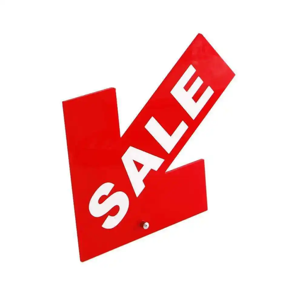 Red Sale Sign Standee Plate On Shelf Top For Retailing Store Merchandise Promotion Call-Board-4