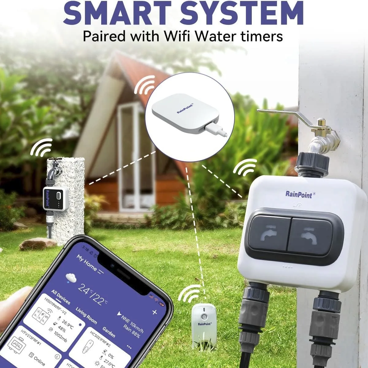 Wifi Smart Plant Monitor Outdoor Soil Temperature Meter Moisture Humidity Tester Sensor Garden Automation Irrigation Detector-6