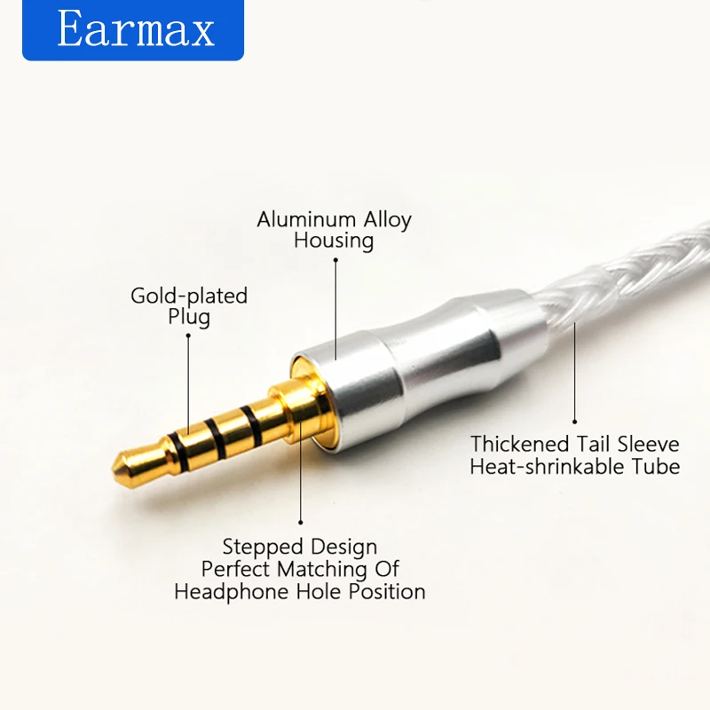 4.4mm to 3.5mm Balanced Cable For MDR-1A MV1 1000XM3 XM4 XM5 MSR7  H600A H900N H800 Earphone Replaceable16Core-3