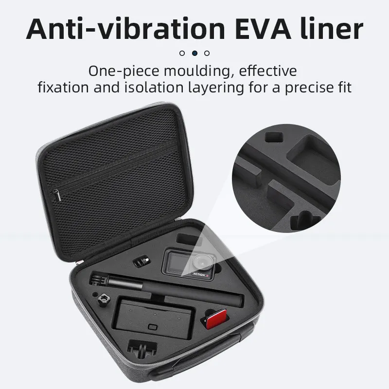 BRDRC Storage Case Carrying Bag for DJI Action 5 Pro/Osmo Action 4 Camera Protector Accessorise Portable Travel Case Handbag-4