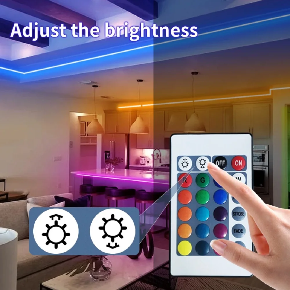 LED Strip Light Color USB RGB Tpae Bluetooth LED Strip Bedroom Decoration 5050 5m 10m 15m 20m 30m TV LED Backlight For Christmas-5