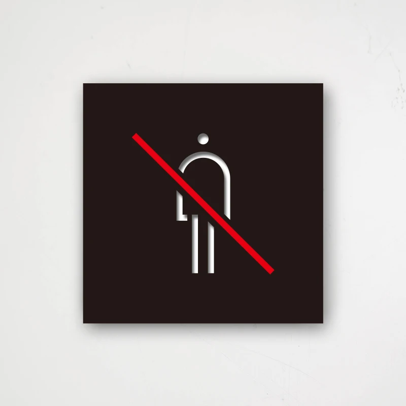 No Smoking Warm Reminder Sign Bathroom Signage Stickers Prohibited Entry Mother and Baby Lift Public Place Sign Mall Office Sign-2