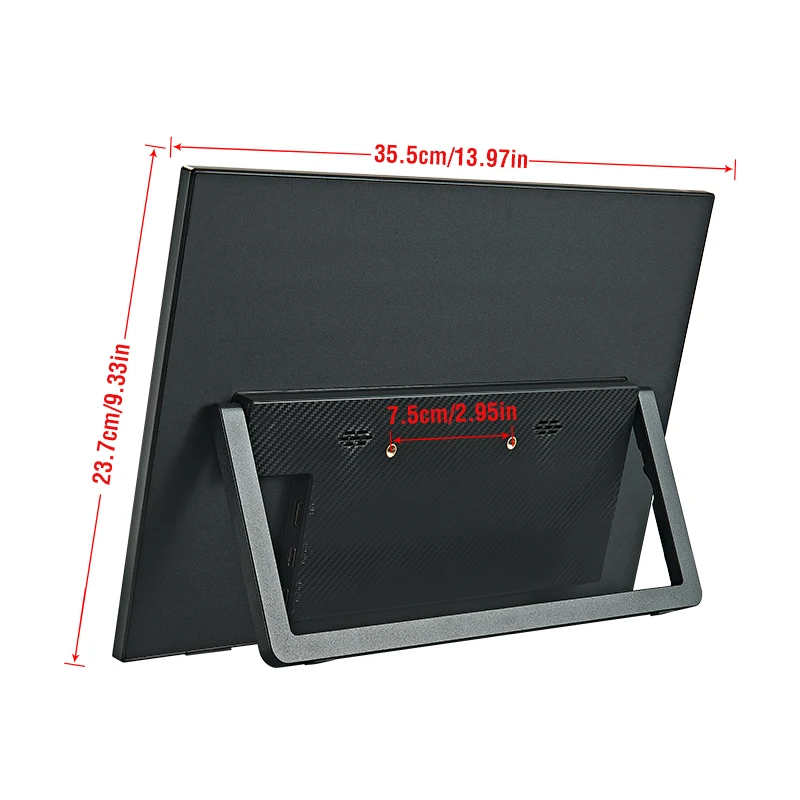 Anmite 16-Inch Portable Touch Monitor 1200P HDR 16:10 Low Blue Light For XBox PS4 / 5 Switch Cell Phone PC Loptop Extension-4