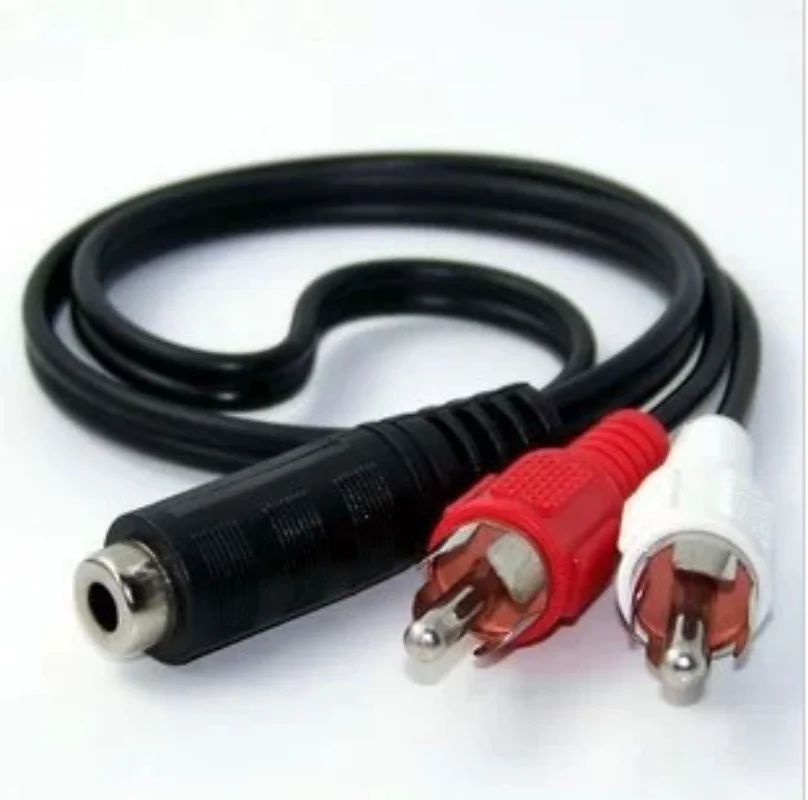 Universal RCA Cable 3.5mm Jack Stereo Audio Cable Female To 2RCA Male Socket To Headphone 3.5 AUX Y Adapter for DVD Amplifiers-4