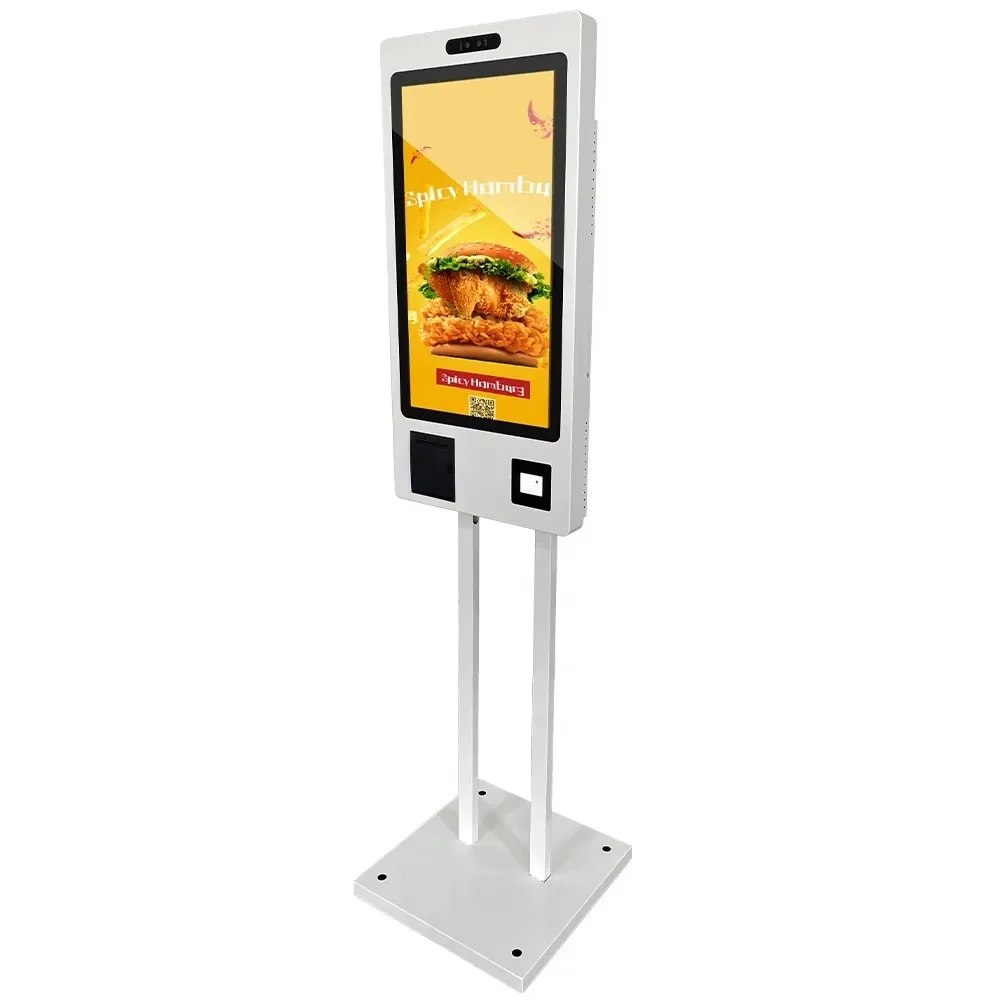New Design Ordering Payment Kiosk Capacitive Touch Screen Self-service Checkout Terminal Kiosk Restaurant Payment Kiosk Indoor-6