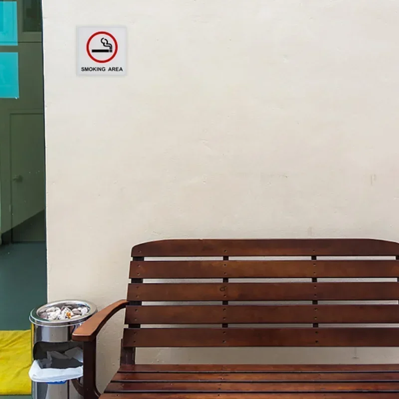 15cm No Smoking Signs No Touching No Photographing Signs Warning Plaque Public Shope Signage Mall Office Warm Reminder Sign-6