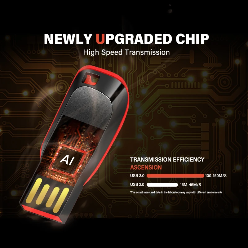 High -capacity speed USB Flash Drives 2.0 128GB 64GB Black Free Keychain Pen Drive 32GB Storage Memory Stick Mini Business Gift-5