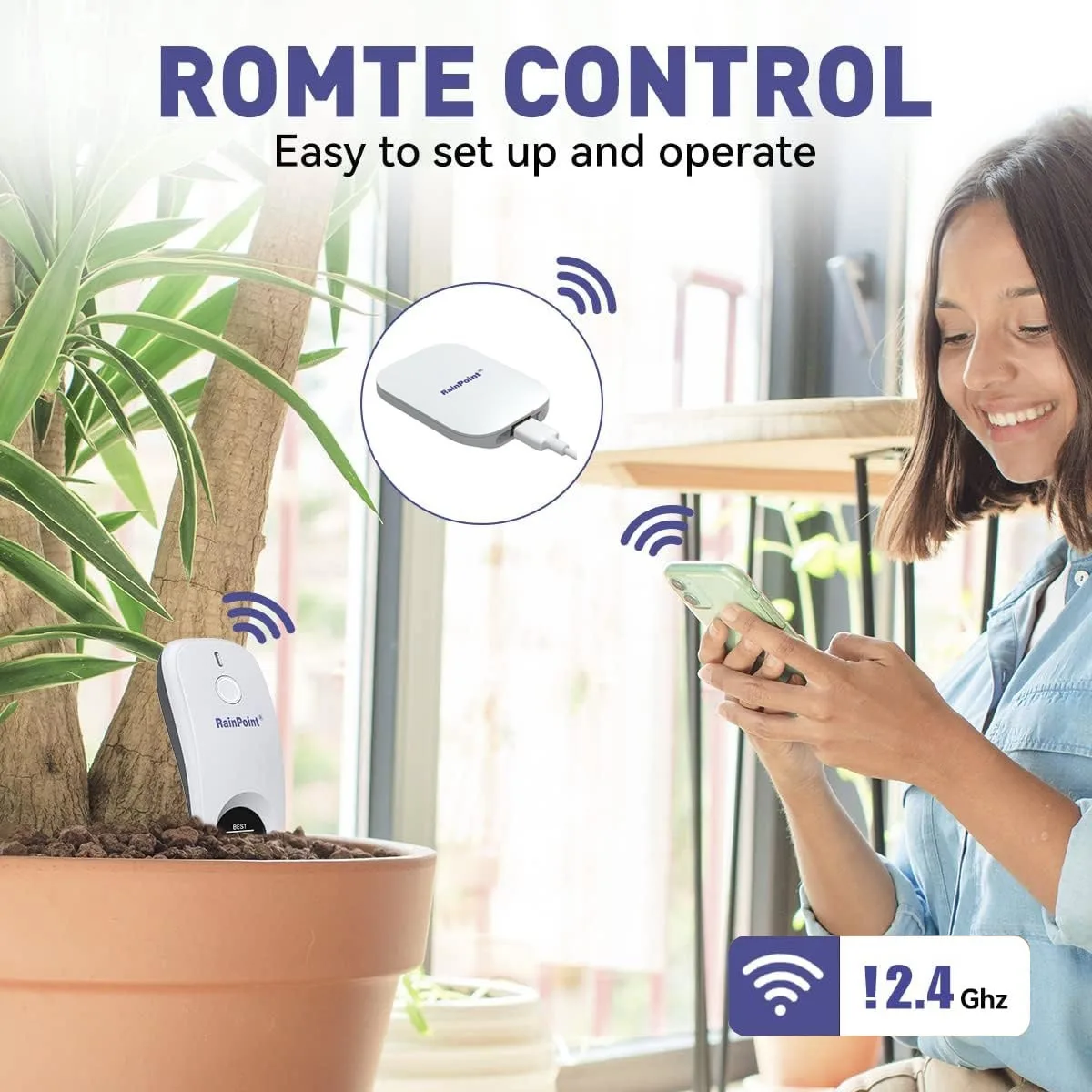 Wifi Smart Plant Monitor Outdoor Soil Temperature Meter Moisture Humidity Tester Sensor Garden Automation Irrigation Detector-3