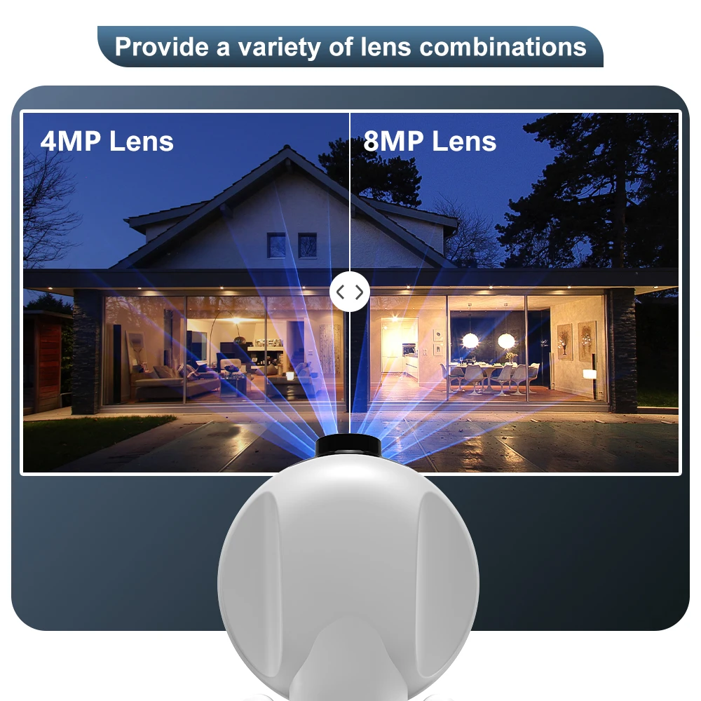 4K 8MP PTZ WIFI Camera Dual Lens Outdoor Night Vision Human Detection Auto Track CCTV Surveillance IP Camera Security Protection-5