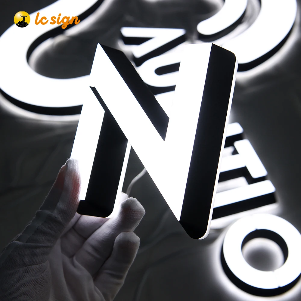 Advertising Waterproof Outdoor Signage 3d Front Lit Acrylic Led Channel Letter Outdoor Wall Sign-4