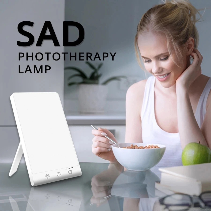 10000 Lux LED SAD Light Daylight Therapy Lamp 3200k Happy Mood Light Touch Dimmable for Winter Anti Depression LED NightLights-2