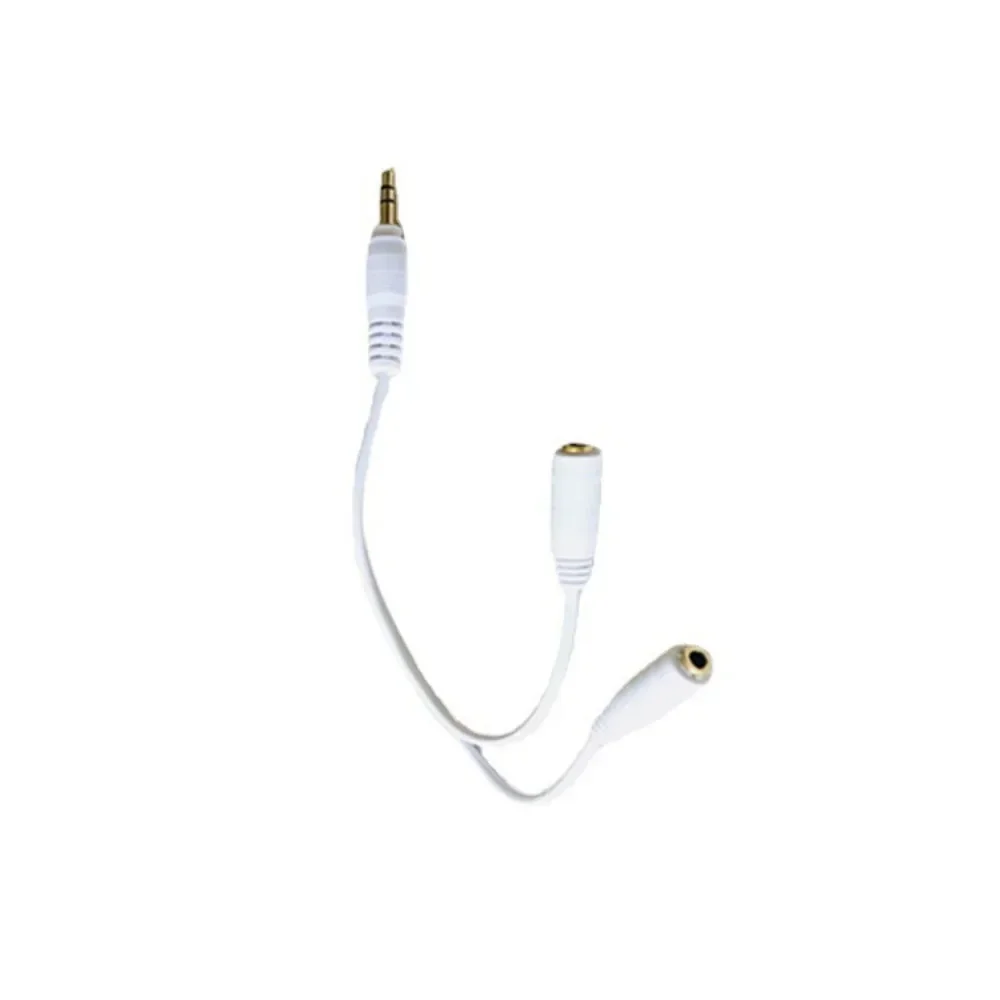 Dual Female Audio Cable Y Splitter Cable 3.5 Mm 1 Male To 2 for Earphone Headset Headphone MP3 MP4 Stereo Plug Adapter Jack-6