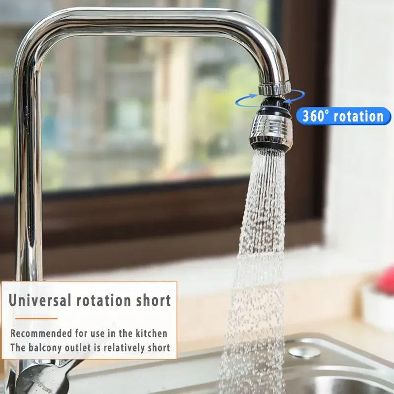 Kitchen Gadgets 2 Modes 360 Rotatable Bubbler High Pressure Faucet Extender Water Saving Bathroom Kitchen Accessories Supplies-5