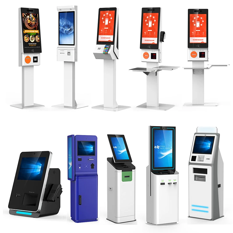 Self Service Info Self Check in Kiosk Hotel Self Checkout Machine With Room Card Dispenser Passport Scanner-5