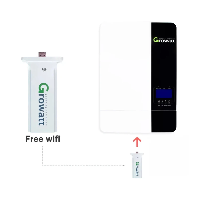 Growatt 5KW OFF Grid Inverter SPF 5000ES Single Phase 48vdc 230vac 3.5Kw 5Kw With Wifi Hybrid Solar Inverter-3
