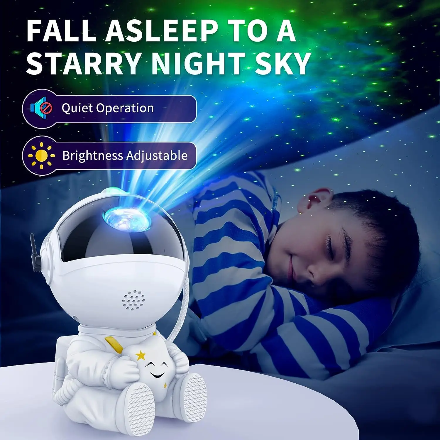 Star Projector Galaxy Night Light Astronaut Space Projector Starry Nebula Ceiling LED Lamp for Bedroom Home Decorative kids gift-4
