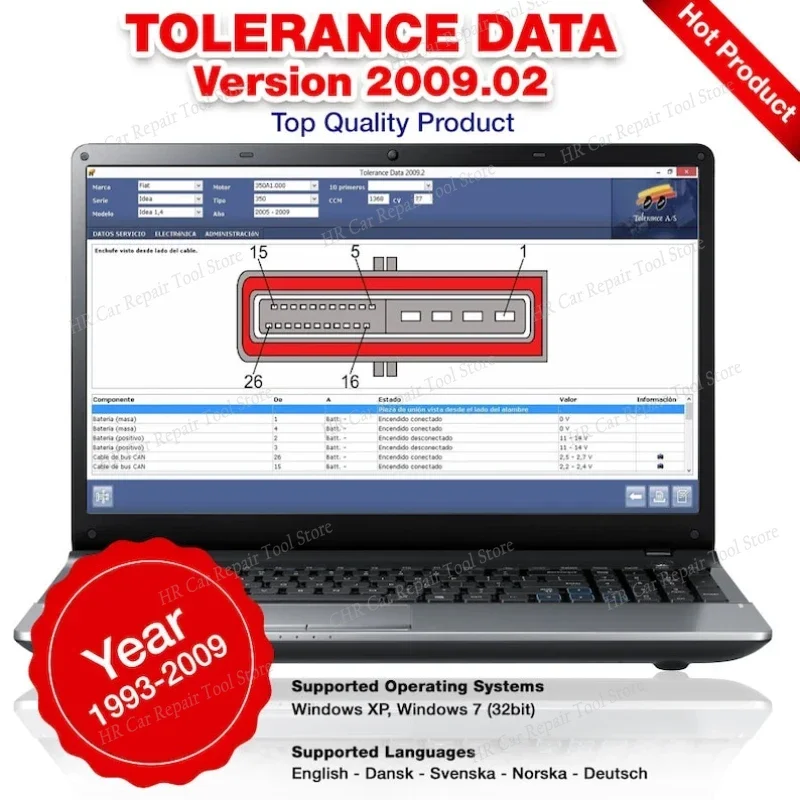 Car Software Tolerance Data 2009.2 Auto Repair Program Data with Free Keygen Install Video Guide Car Repair Software-2