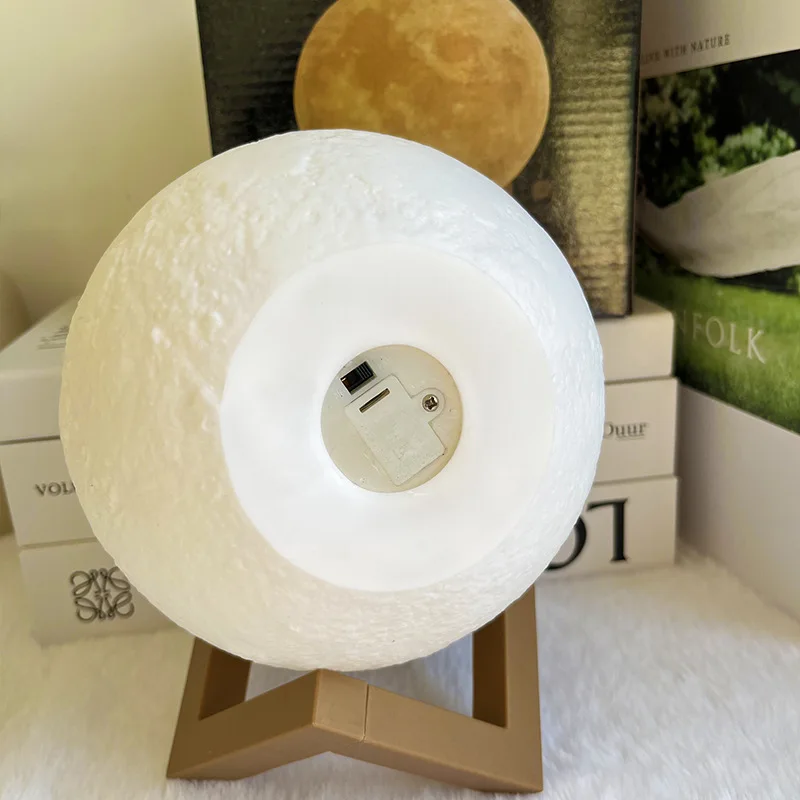 Children's Day Hand-painted Moon Light DIY Painted Materials Package Kindergarten Parent-child Activities Planet Night Light-5