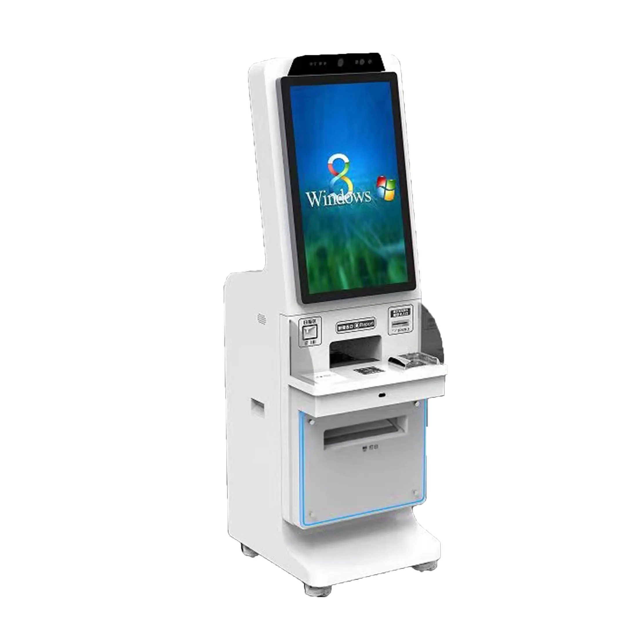 Floor Standing Touch Screen Hotel Self-service Cash Check-in Terminal Kiosk-2