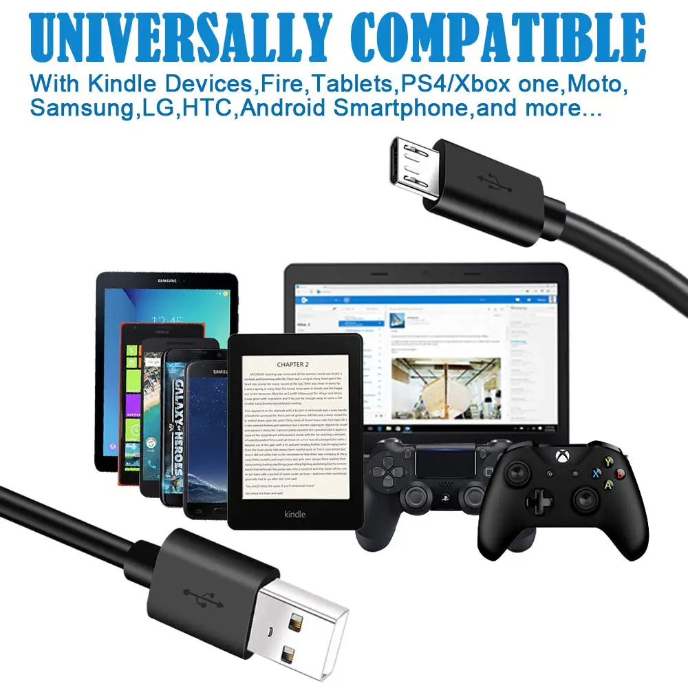 Micro USB High Speed Android Charging Cable For Samsung Galaxy S7 Edge S6 S5 Note 5 Moto LG HTC Data line for Logitech Mouse-6