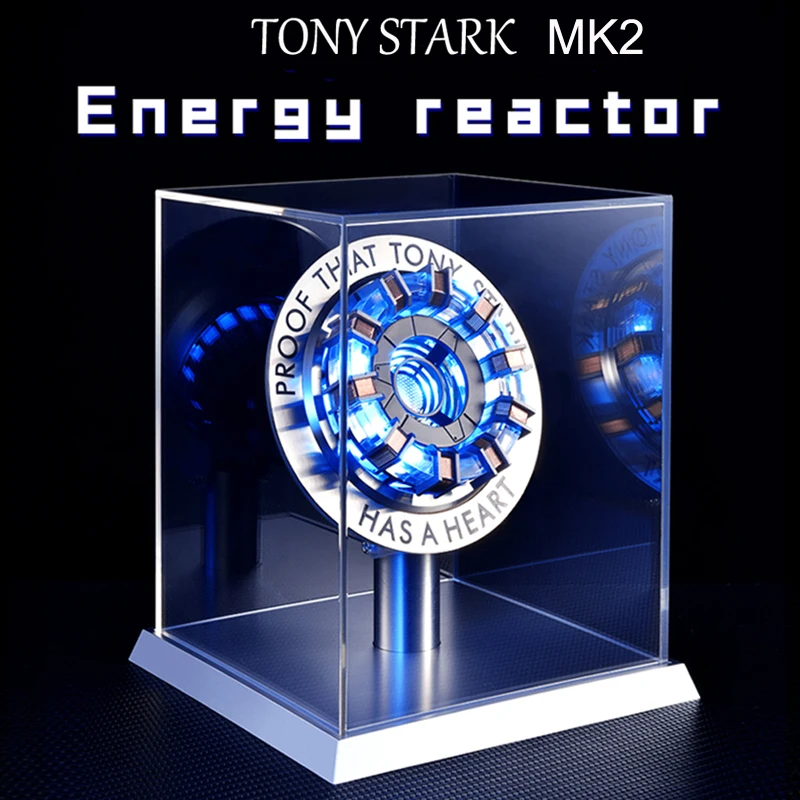 Superhero 1:1 Cosplay Tony Stark Arc Reactor Heart Of Mark Led Light Chest Lamp Mk1,MK2 as gift for Game Room Desktop Decoration-2